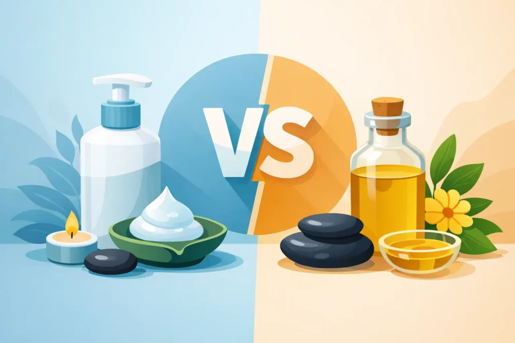 Massage Lube vs Massage Oil - Which Is Better?