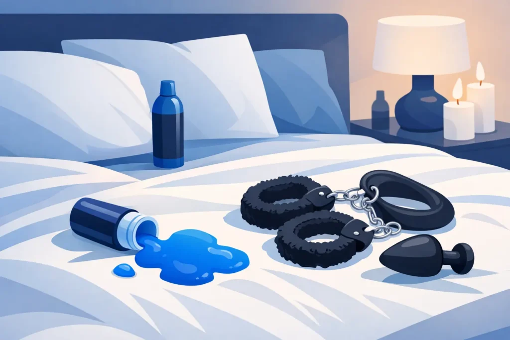 Can Anal Blu Stain Sheets During Bedroom Play?